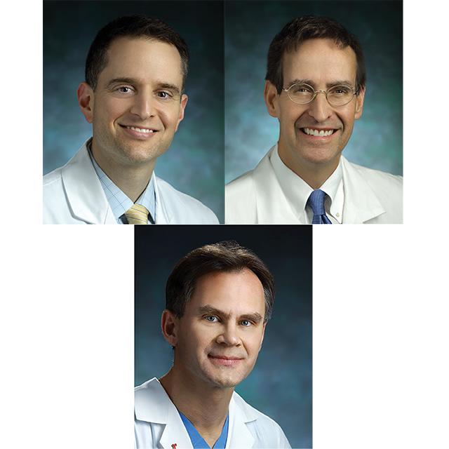 A grouping of three cardiologist headshots. 