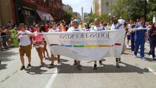 约翰霍普金斯LGBT巴尔的摩大游行2016